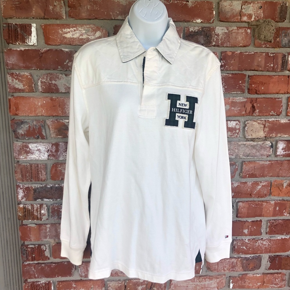 Tommy Hilfiger Men's long sleeve Rugby Shirt sz S - Picture 2 of 10